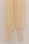 SWAYING/KNIT threaded leg straight pants SW24SS3B45 tooth white